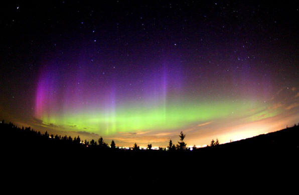 Aurora boreal na Noruega